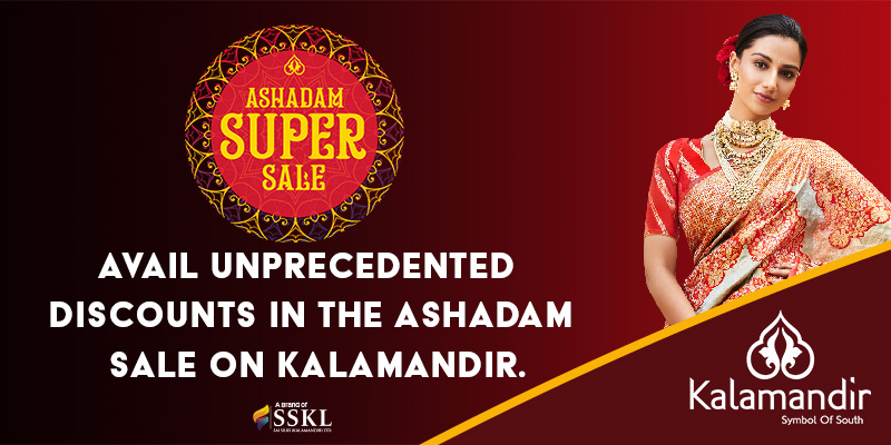 Avail Unprecedented Discounts in the Ashadam Sale on Kalamandir